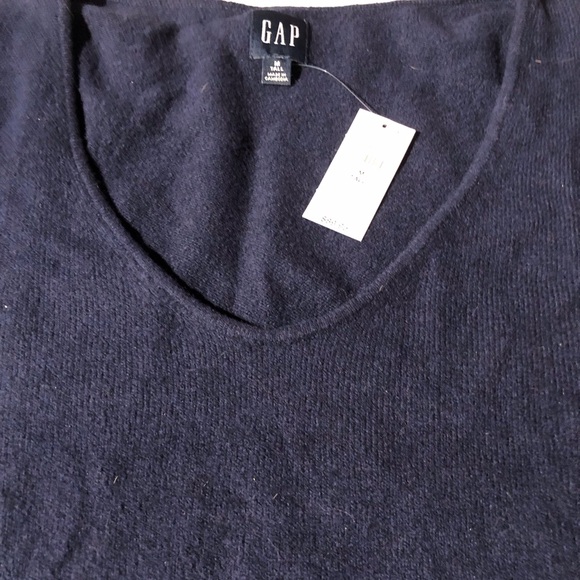 NWT $90 GAP LS CashSoft V-Neck Midi Dress Navy - Med Tall - Picture 4 of 10